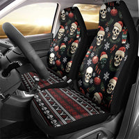 Skull Face Christmas Car Seat Cover Xmas Holiday Patterns - Wonder Print Shop