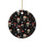 Skull Face Christmas Ceramic Ornament Xmas Holiday Patterns - Wonder Print Shop