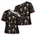Skull Face Christmas Cross Shoulder Shirt Xmas Holiday Patterns - Wonder Print Shop