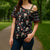 Skull Face Christmas Cross Shoulder Shirt Xmas Holiday Patterns - Wonder Print Shop