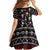Skull Face Christmas Family Matching Off The Shoulder Long Sleeve Dress and Hawaiian Shirt Xmas Holiday Patterns - Wonder Print Shop