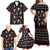 Skull Face Christmas Family Matching Off Shoulder Maxi Dress and Hawaiian Shirt Xmas Holiday Patterns - Wonder Print Shop