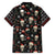 Skull Face Christmas Family Matching Short Sleeve Bodycon Dress and Hawaiian Shirt Xmas Holiday Patterns - Wonder Print Shop