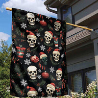 Skull Face Christmas Garden Flag Xmas Holiday Patterns - Wonder Print Shop