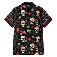 Skull Face Christmas Hawaiian Shirt Xmas Holiday Patterns - Wonder Print Shop