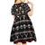 Skull Face Christmas Kid Short Sleeve Dress Xmas Holiday Patterns - Wonder Print Shop