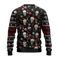 Skull Face Christmas Ugly Christmas Sweater Xmas Holiday Patterns - Wonder Print Shop