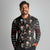 Skull Face Christmas Long Sleeve Polo Shirt Xmas Holiday Patterns - Wonder Print Shop