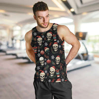 Skull Face Christmas Men Tank Top Xmas Holiday Patterns - Wonder Print Shop