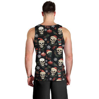 Skull Face Christmas Men Tank Top Xmas Holiday Patterns - Wonder Print Shop