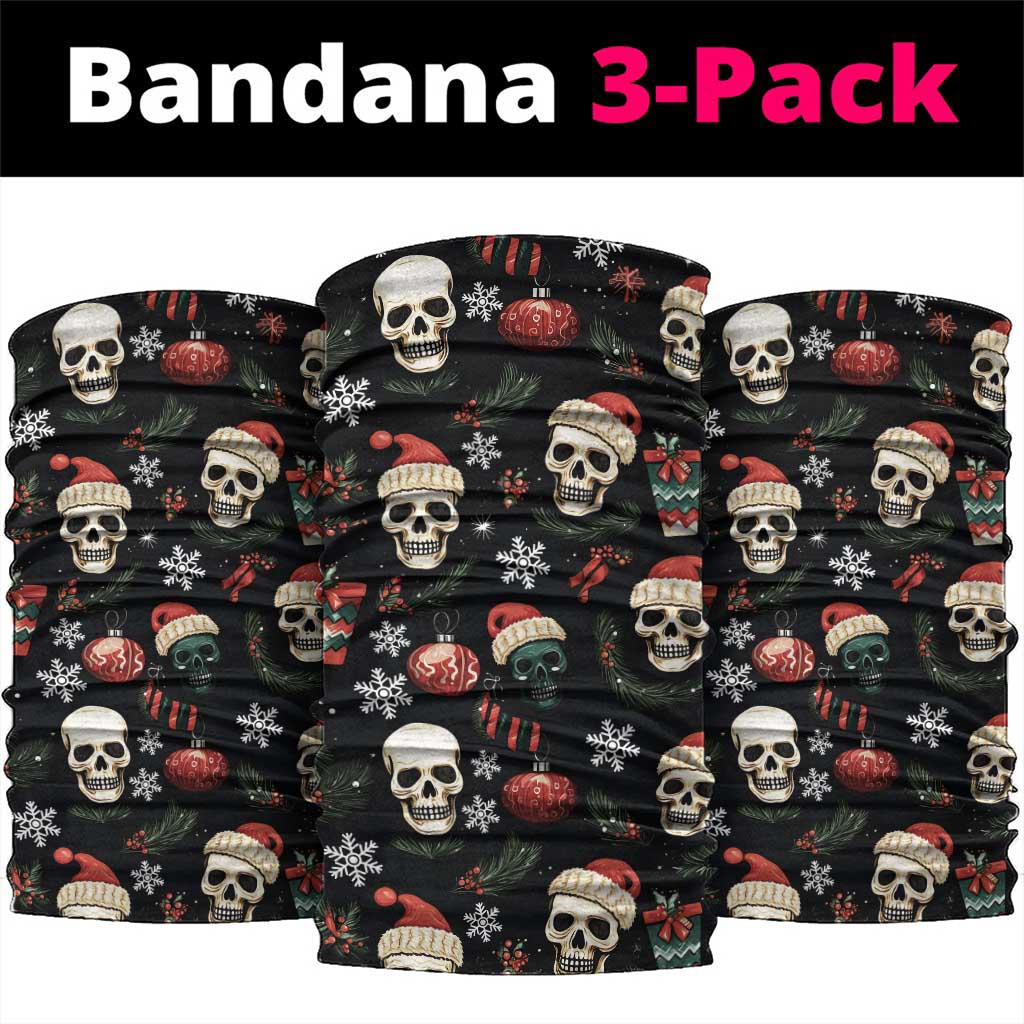 Skull Face Christmas Neck Gaiter Xmas Holiday Patterns - Wonder Print Shop
