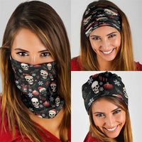 Skull Face Christmas Neck Gaiter Xmas Holiday Patterns - Wonder Print Shop