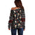 Skull Face Christmas Off Shoulder Sweater Xmas Holiday Patterns - Wonder Print Shop