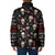 Skull Face Christmas Padded Jacket Xmas Holiday Patterns - Wonder Print Shop