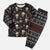 Skull Face Christmas Pajama Set Xmas Holiday Patterns - Wonder Print Shop