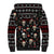 Skull Face Christmas Sherpa Hoodie Xmas Holiday Patterns - Wonder Print Shop