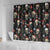 Skull Face Christmas Shower Curtain Xmas Holiday Patterns - Wonder Print Shop