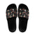 Skull Face Christmas Slide Sandals Xmas Holiday Patterns - Wonder Print Shop