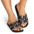 Skull Face Christmas Slide Sandals Xmas Holiday Patterns - Wonder Print Shop
