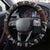 Skull Face Christmas Steering Wheel Cover Xmas Holiday Patterns - Wonder Print Shop