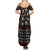 Skull Face Christmas Summer Maxi Dress Xmas Holiday Patterns - Wonder Print Shop