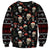 Skull Face Christmas Sweatshirt Xmas Holiday Patterns - Wonder Print Shop