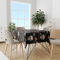Skull Face Christmas Tablecloth Xmas Holiday Patterns - Wonder Print Shop