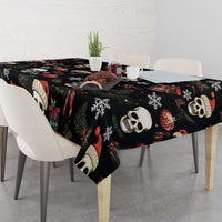 Skull Face Christmas Tablecloth Xmas Holiday Patterns - Wonder Print Shop