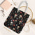 Skull Face Christmas Tote Bag Xmas Holiday Patterns - Wonder Print Shop