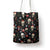 Skull Face Christmas Tote Bag Xmas Holiday Patterns - Wonder Print Shop