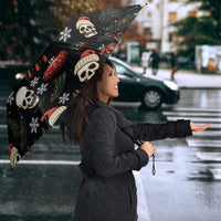 Skull Face Christmas Umbrella Xmas Holiday Patterns - Wonder Print Shop