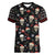 Skull Face Christmas Women V-Neck T-Shirt Xmas Holiday Patterns - Wonder Print Shop