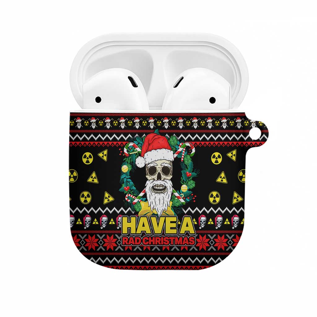 Skull Have A Rad Christmas AirPods Case Xmas Holiday Patterns - Wonder Print Shop
