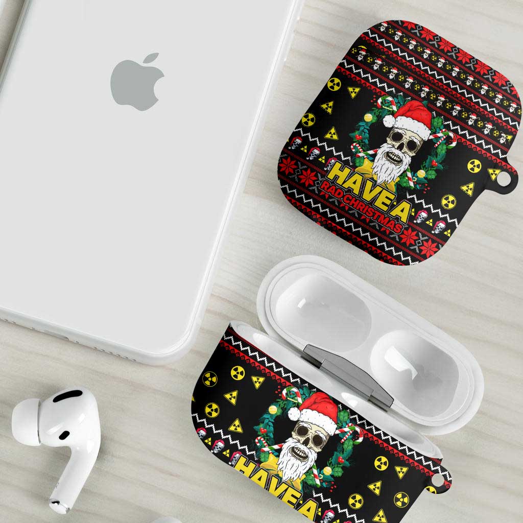 Skull Have A Rad Christmas AirPods Case Xmas Holiday Patterns - Wonder Print Shop