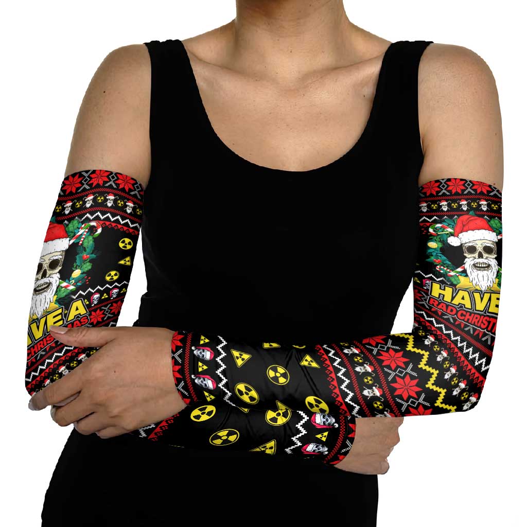 Skull Have A Rad Christmas Arm Sleeves Xmas Holiday Patterns - Wonder Print Shop