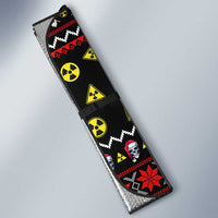 Skull Have A Rad Christmas Auto Sun Shade Xmas Holiday Patterns - Wonder Print Shop