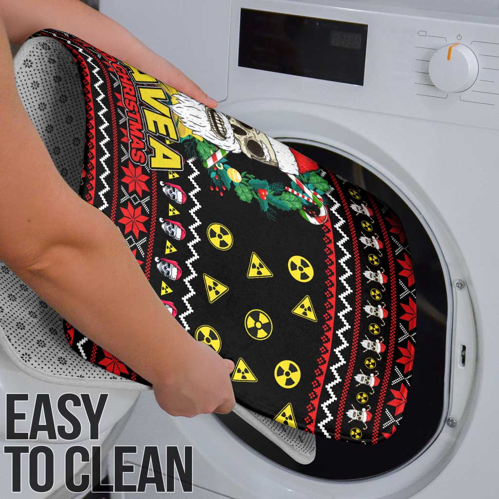 Skull Have A Rad Christmas Bathroom Set Xmas Holiday Patterns - Wonder Print Shop
