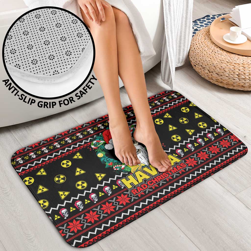 Skull Have A Rad Christmas Bathroom Set Xmas Holiday Patterns - Wonder Print Shop