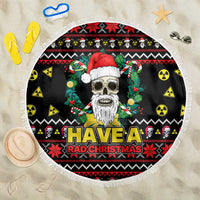 Skull Have A Rad Christmas Beach Blanket Xmas Holiday Patterns - Wonder Print Shop