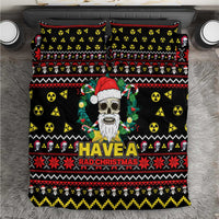 Skull Have A Rad Christmas Bedding Set Xmas Holiday Patterns - Wonder Print Shop