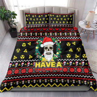 Skull Have A Rad Christmas Bedding Set Xmas Holiday Patterns - Wonder Print Shop