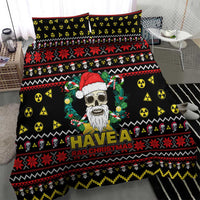 Skull Have A Rad Christmas Bedding Set Xmas Holiday Patterns - Wonder Print Shop