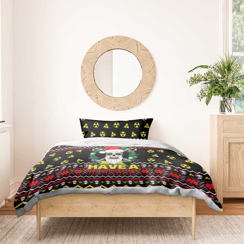 Skull Have A Rad Christmas Bedding Set Xmas Holiday Patterns - Wonder Print Shop