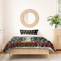 Skull Have A Rad Christmas Bedding Set Xmas Holiday Patterns - Wonder Print Shop