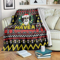 Skull Have A Rad Christmas Blanket Xmas Holiday Patterns - Wonder Print Shop