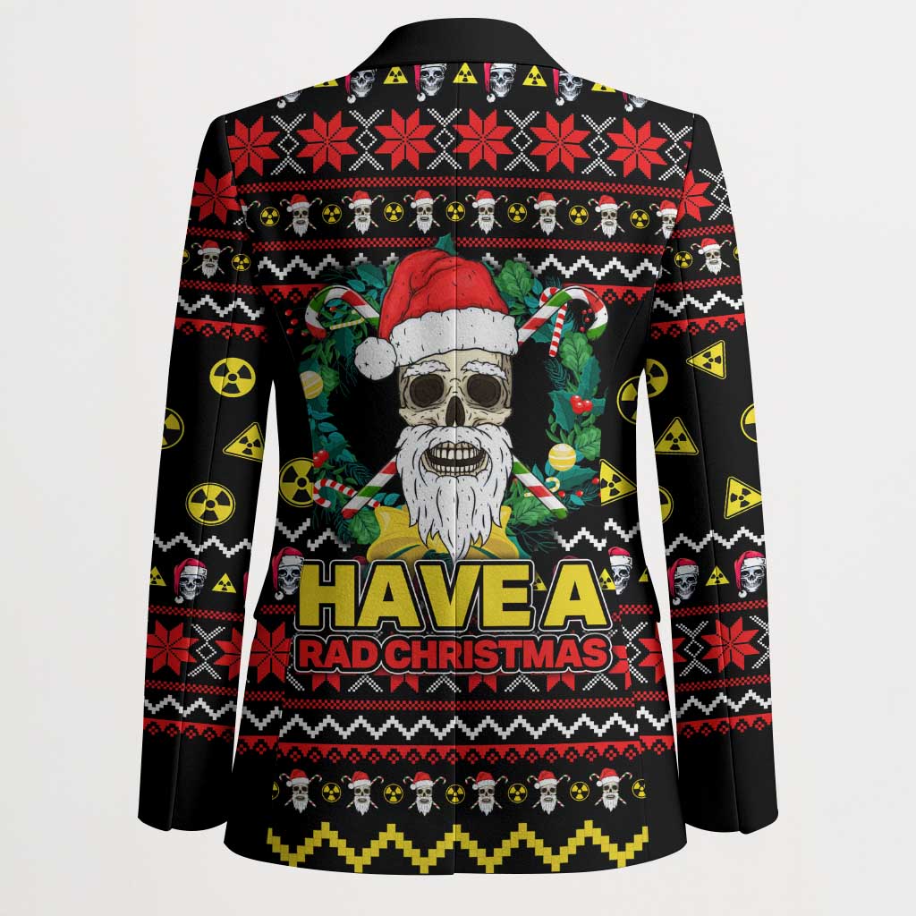 Skull Have A Rad Christmas Blazer Xmas Holiday Patterns - Wonder Print Shop