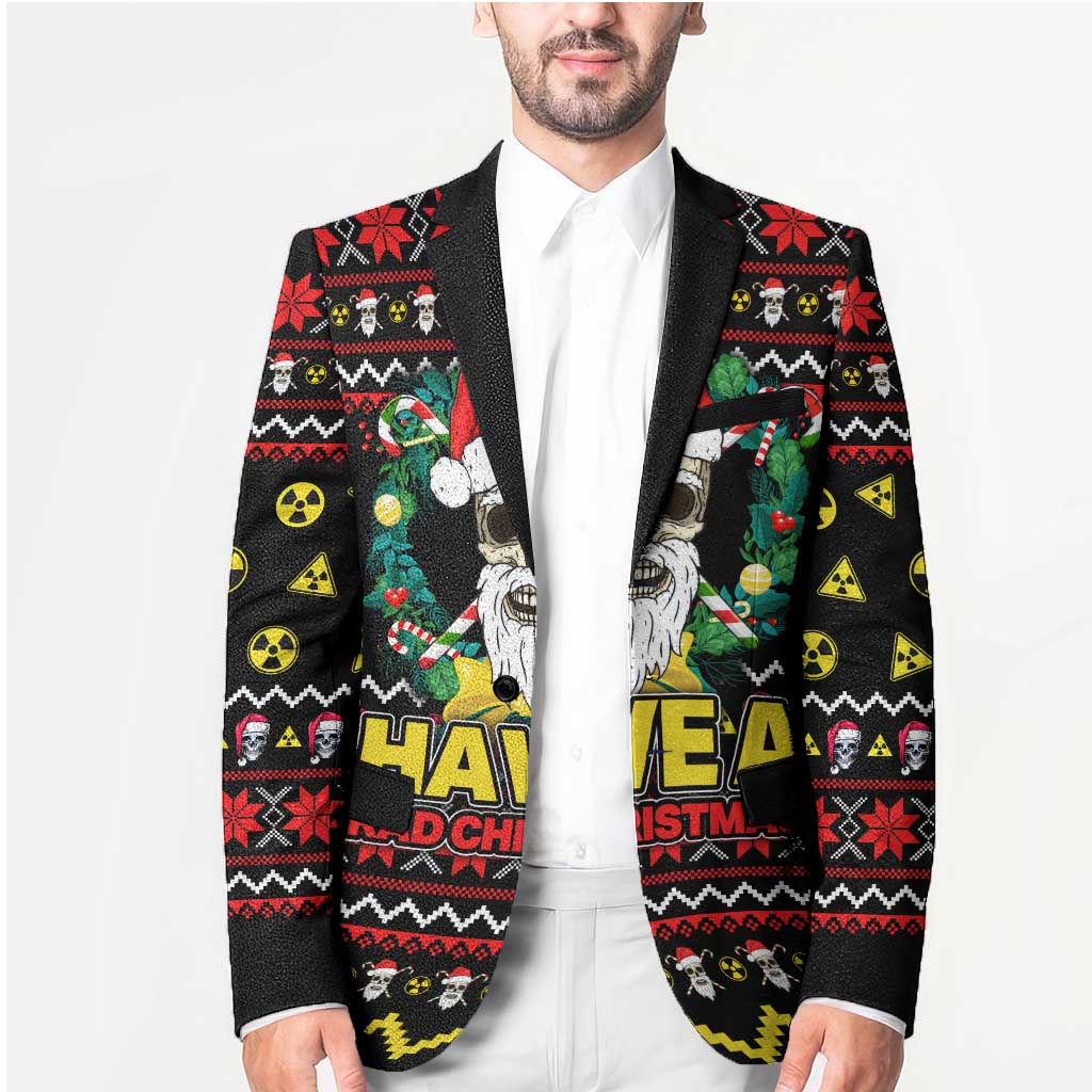 Skull Have A Rad Christmas Blazer Xmas Holiday Patterns - Wonder Print Shop