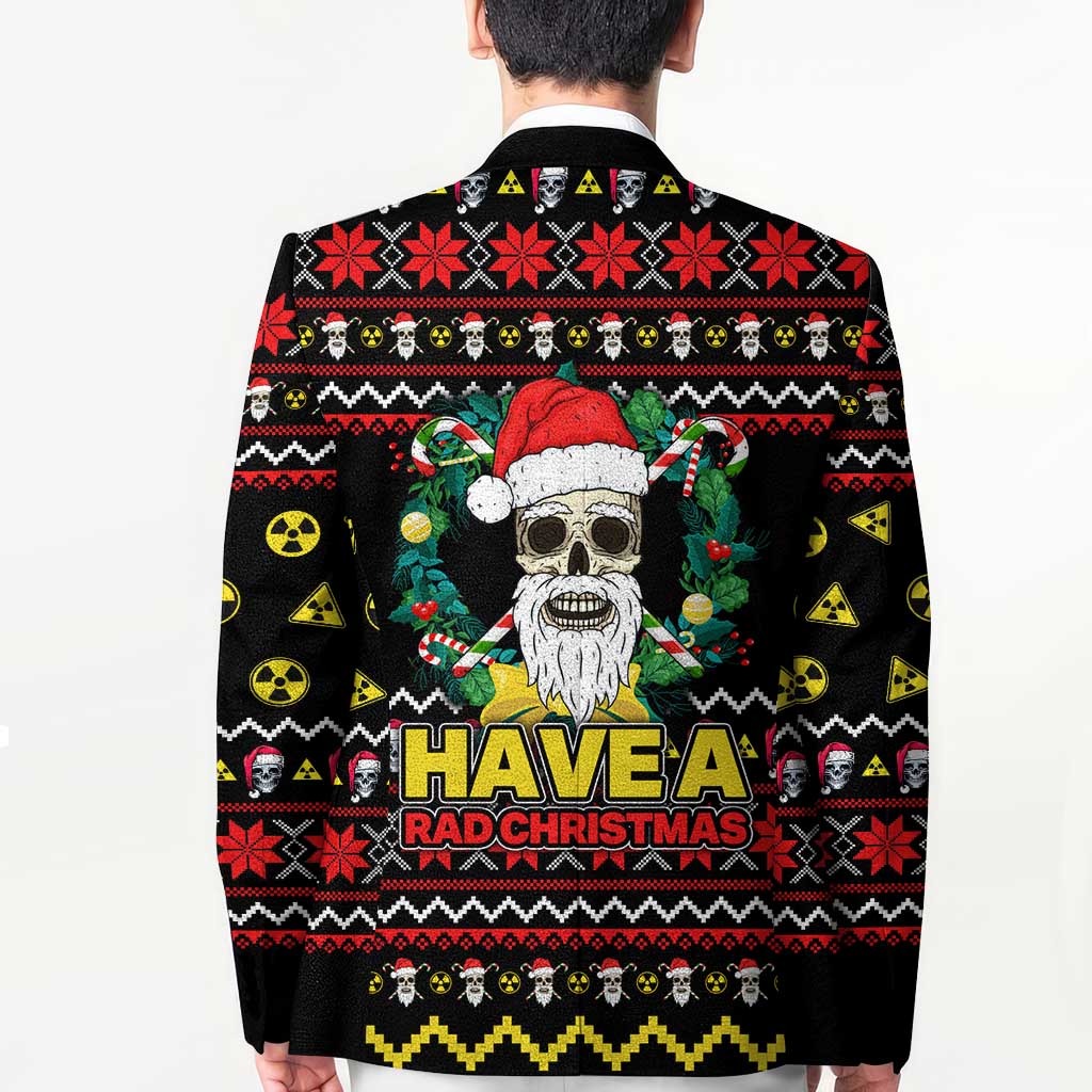 Skull Have A Rad Christmas Blazer Xmas Holiday Patterns - Wonder Print Shop