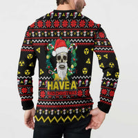 Skull Have A Rad Christmas Button Sweatshirt Xmas Holiday Patterns - Wonder Print Shop
