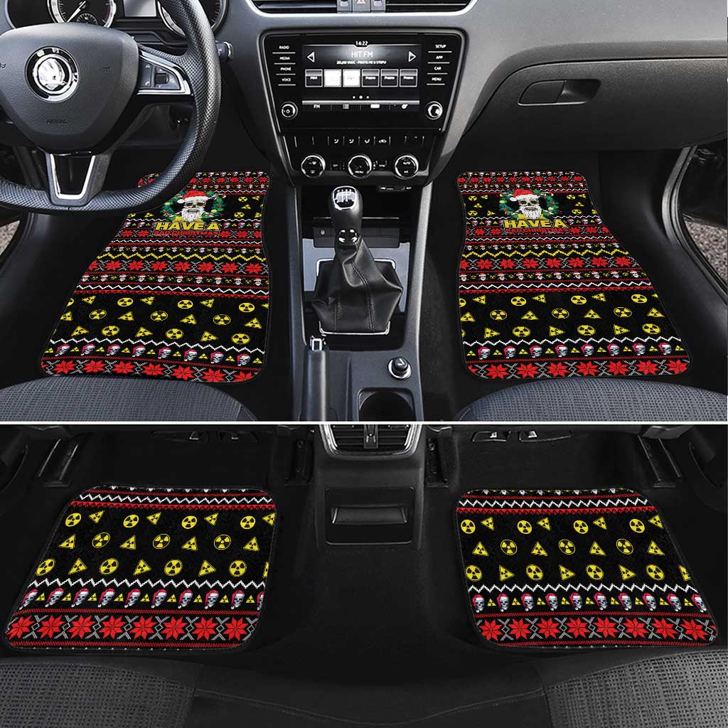 Skull Have A Rad Christmas Car Mats Xmas Holiday Patterns - Wonder Print Shop